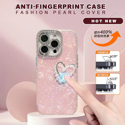 Bling Glitter Heart 3D Phone Case For iPhone