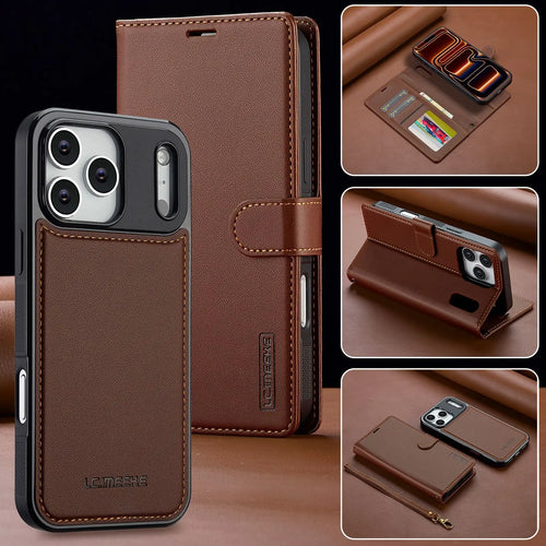 2 in 1 Detachable Leather Phone Case For iPhone