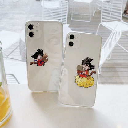 3D Dragon Ball Son Goku transparent Phone Case For iPhone