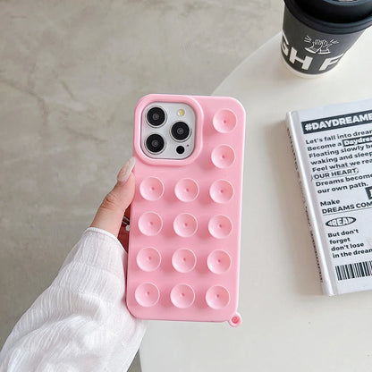 Suction Cup Soft Silicone Phone Case