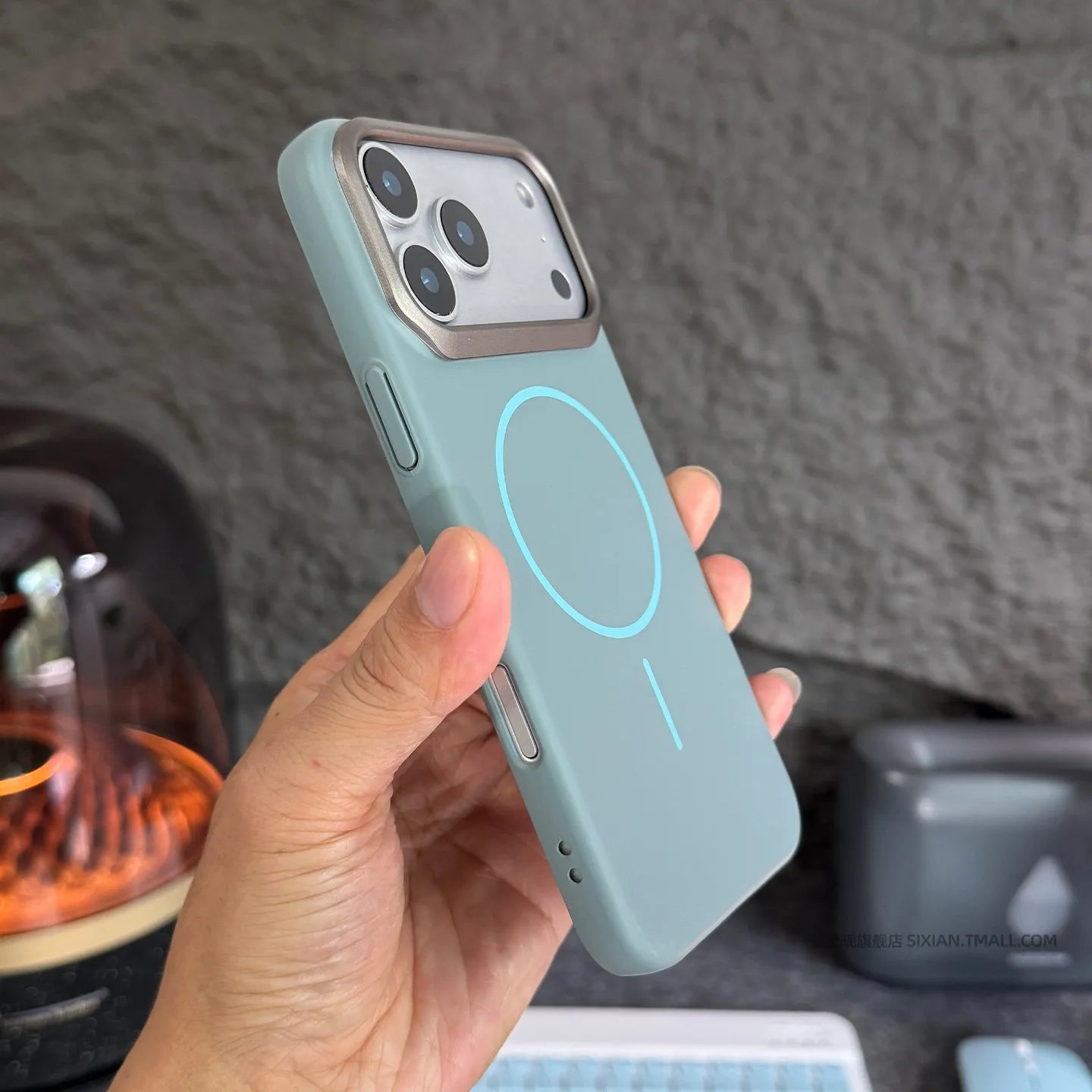 Minimalist Orange Slim Magnetic Case For iPhone