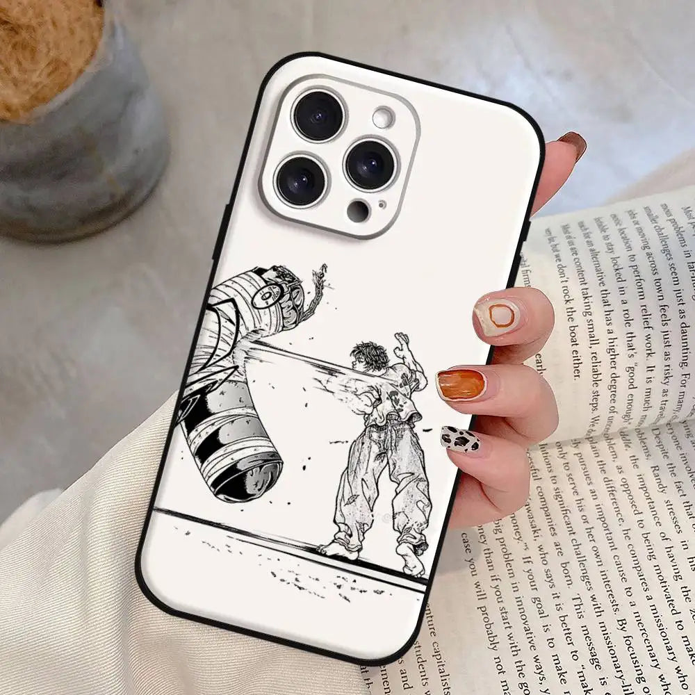 Anime Baki Hanmas Phone Case For iPhone