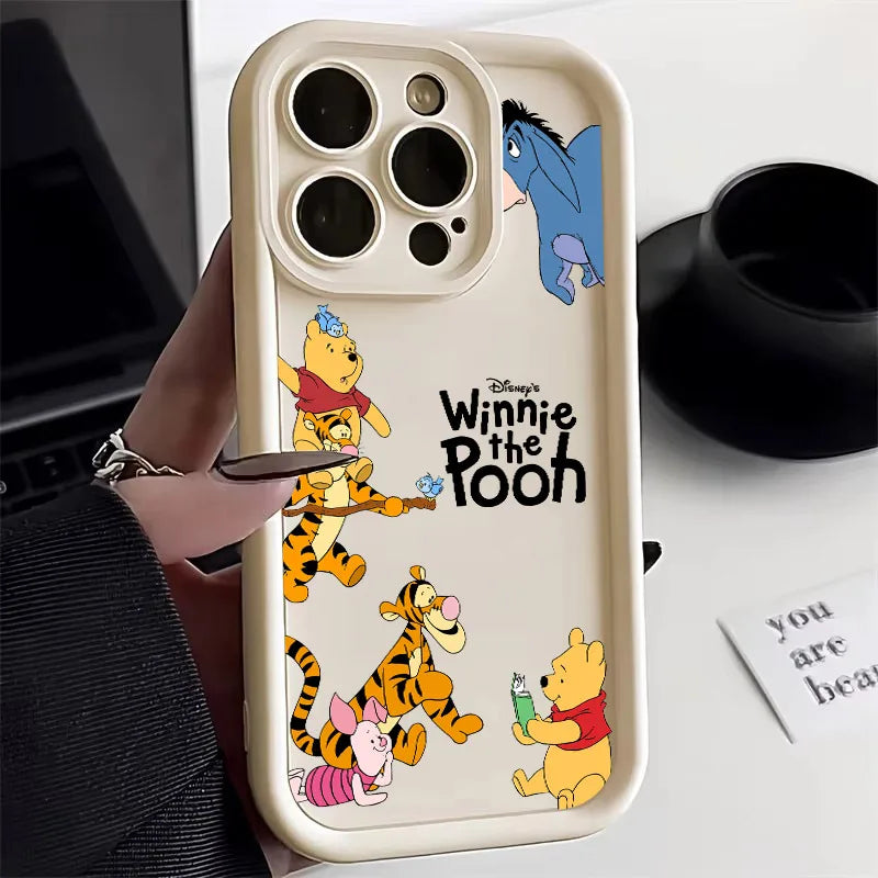 Winnie Piglet Tigger Cartoon Phone Case For iPhone