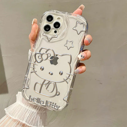 Hello Kitty Kawaii Line Star Phone Case For iPhone