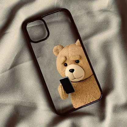 Cartoon Teddy Bear Phone Case