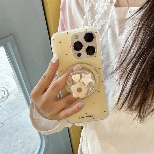 Color Polka Dot Magnetic Phone Case