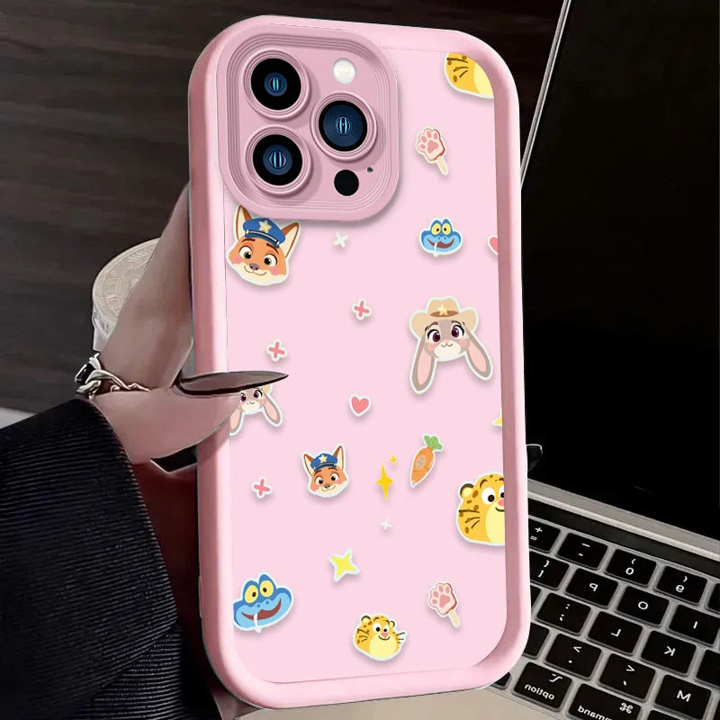 Disney Zootopia Judy Nick Police Phone Case For iPhone