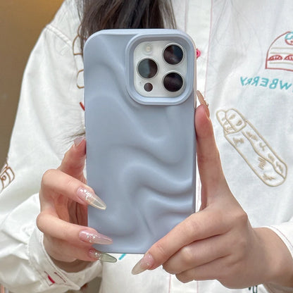 Fashion Mint Green Violet Fold Pattern Phone Case