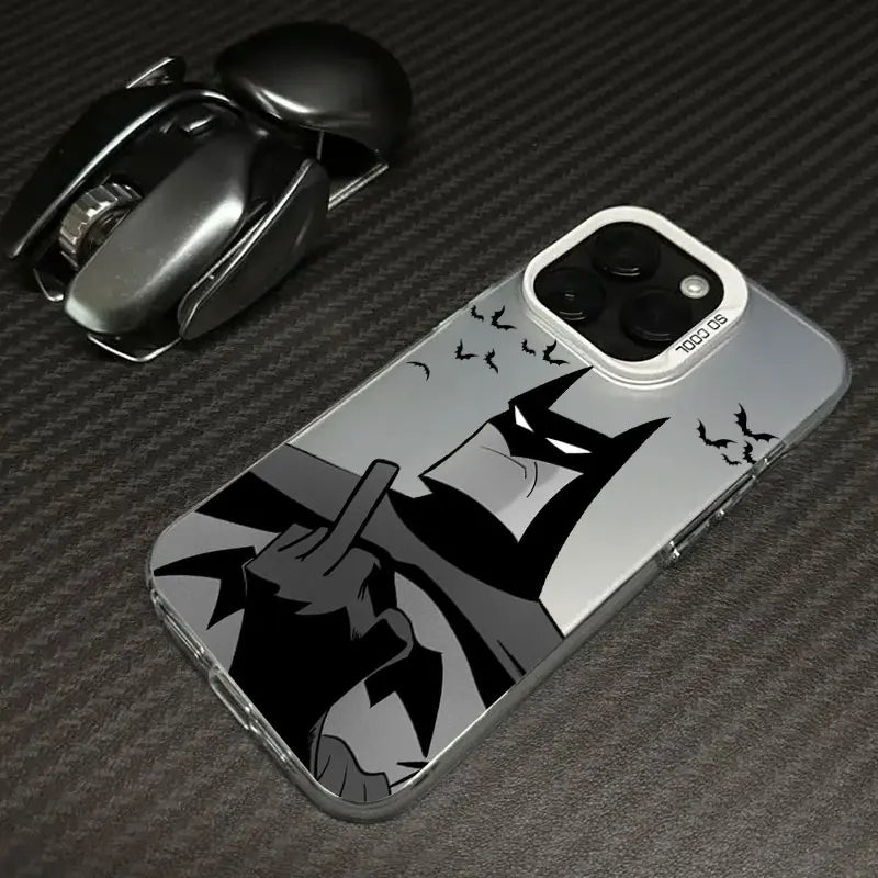 Cool Bats-Man Logo Hero Phone Case For iPhone