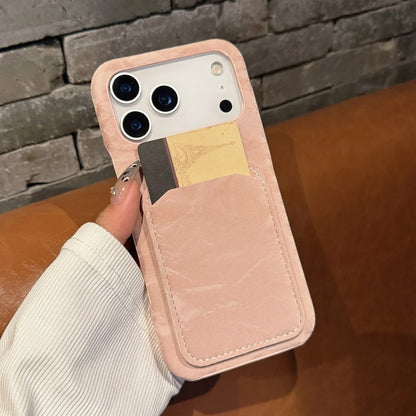 Luxury Velvet Fabric Slot Card Wallet Case For iPhone