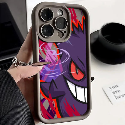 Anime Gengar Pikachu Soft Silicone Phone Case