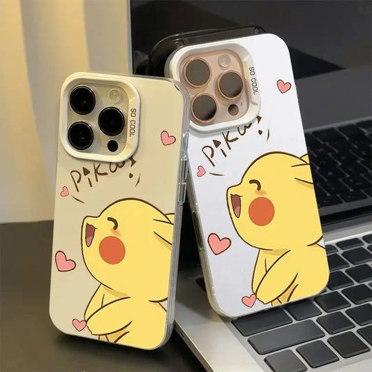 Cute Pokemon Kawaii Pikachu Phone Case For iPhone