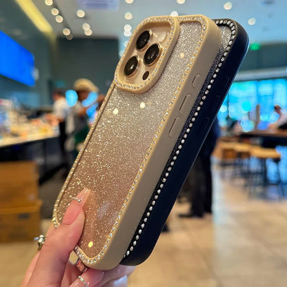 Transparent Diamond Phone Case For iPhone