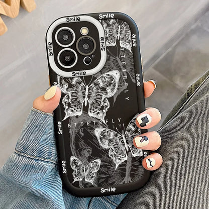Butterfly Glossy Soft Cover Phone Case