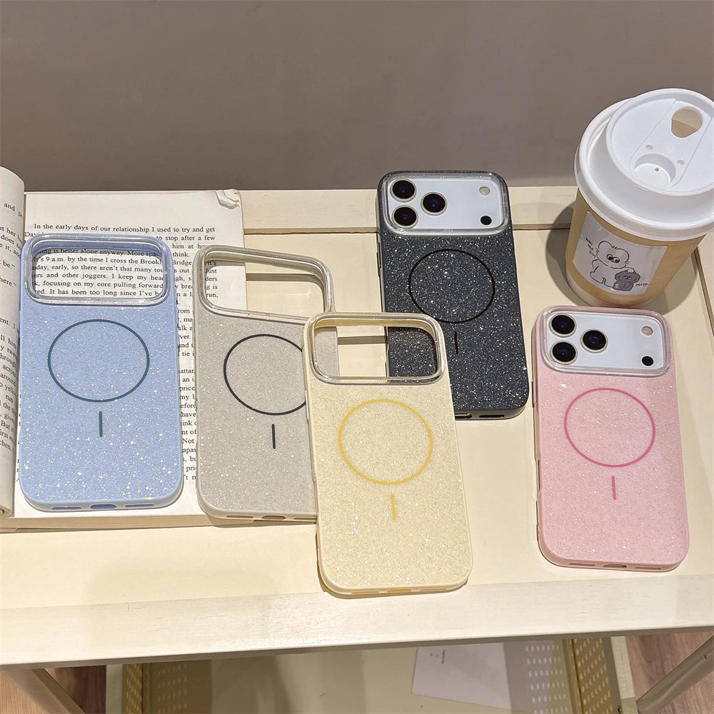 Luxury Glitter Bling For Magsafe Magnetic Case For iPhone