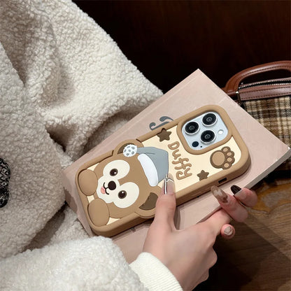 Korean Cartoon Bear Phaone Case For iPhone