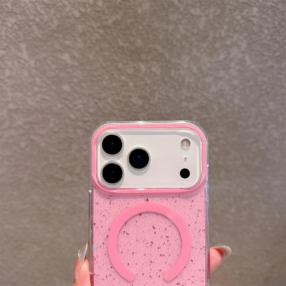 Jelly Glitter For Magsafe Wireless Charging Case For iPhone