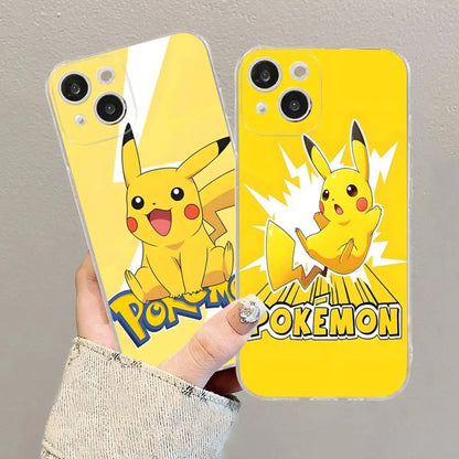 Pokemon Gengar Pikachu Starlit Oil Painting Phone Case For iPhone