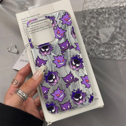 Cute Pokemon Gengar Pattern Phone Case For iPhone