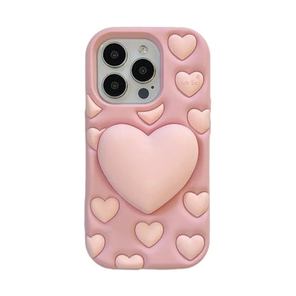 Love Heart Stand Holder Decompression Phone Case
