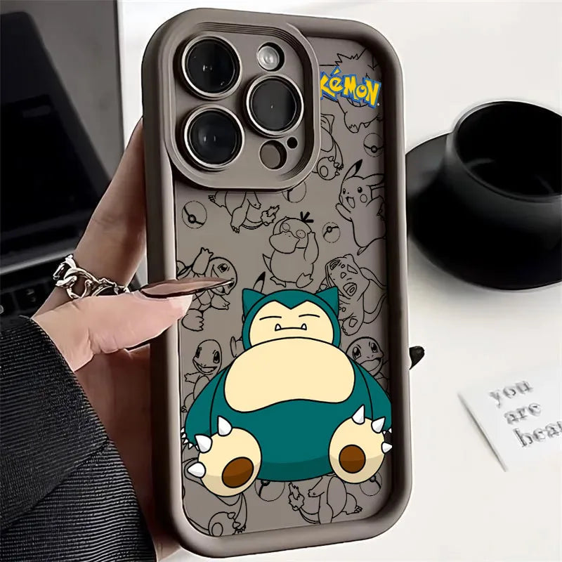 Snorlax Umbreon Pokemons Anime Soft Silicone Case For iPhone