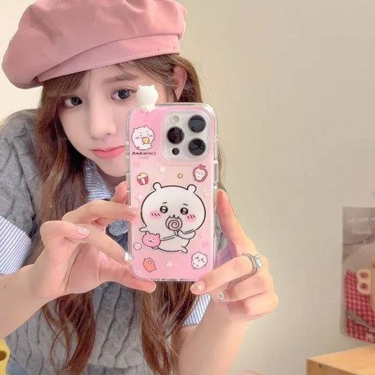 Anime Chiikawa Hachiware Usagi 3D Doll For iPhone