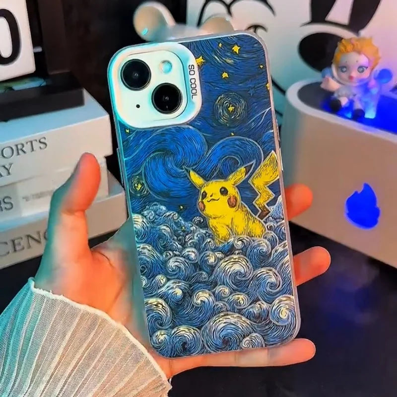 Cute thundercloud Pikachus Phone Case For iPhone
