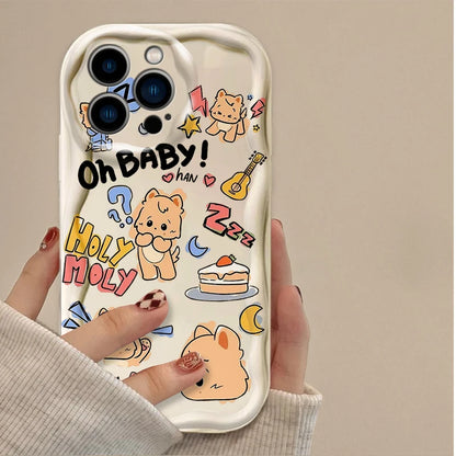 Cartoon Kids Soft Silicone Phone Case For iPhone