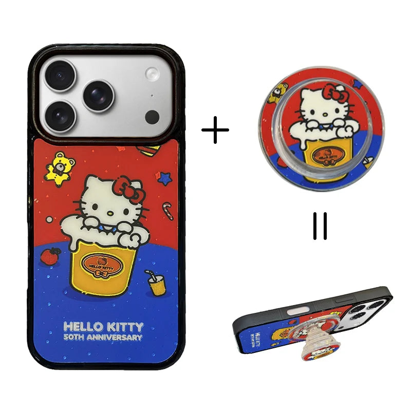 Fashion Cartoon Hellokitty Magnetic Phone Case For iPhone