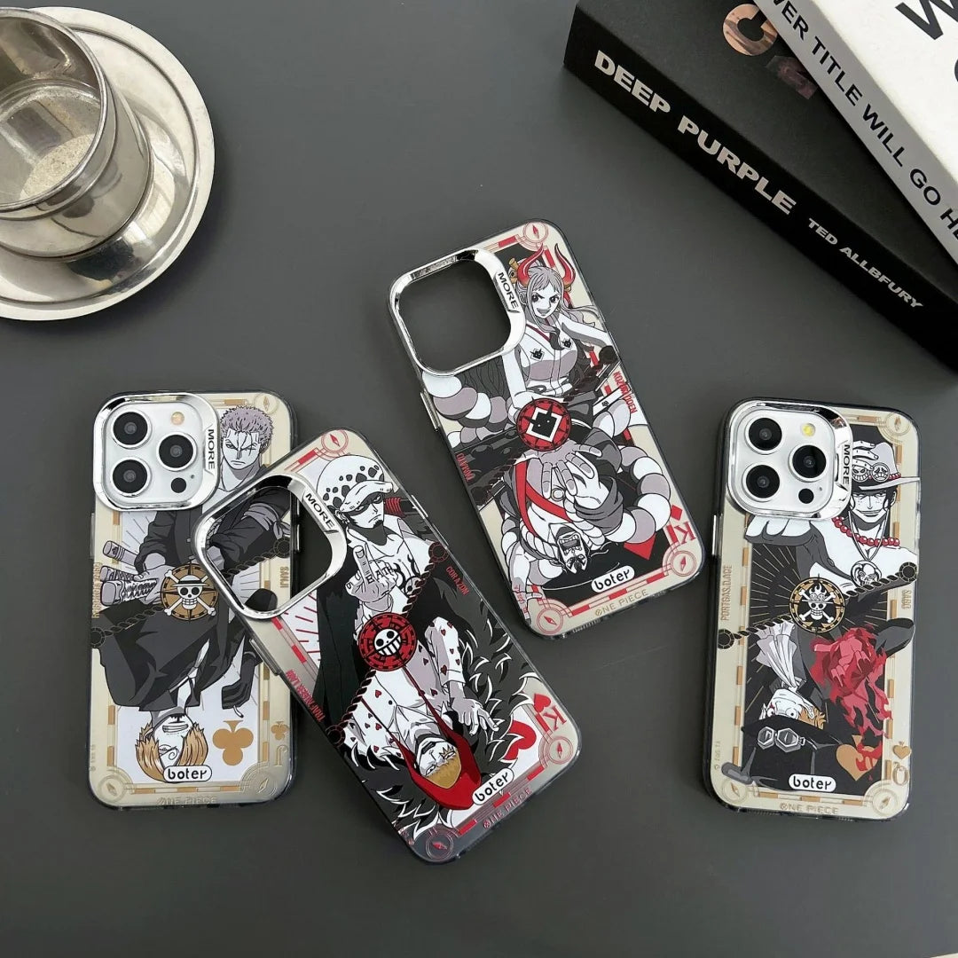 Anime One Piece Ace Sabo Law Sanji Phone Case  For iPhone