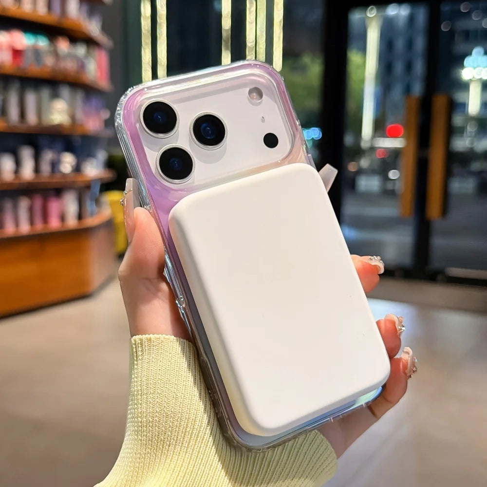 Luxury Neon Gradient PC TPU Phone Cases For iPhone