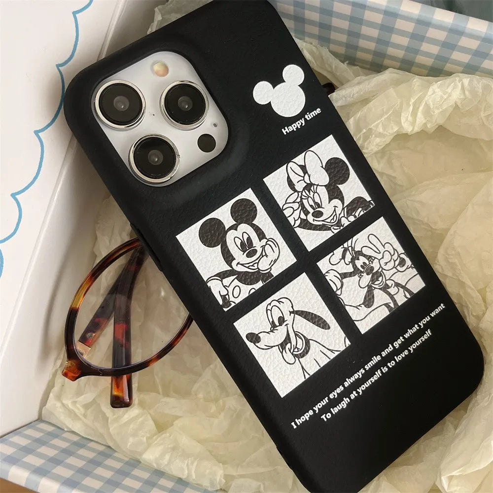 Cartoon Interesting Cute Disney Minnie Mickey Mouse  Soft Phone Case