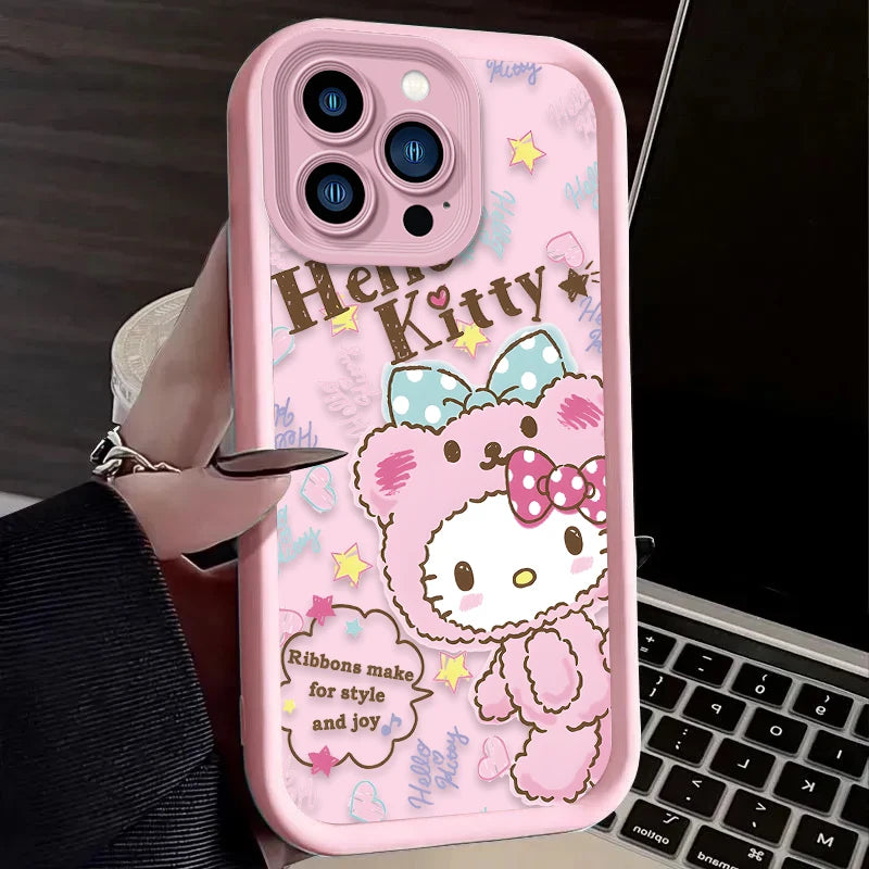 Hello Kitty Adorable Soft Phone Case For iPhone