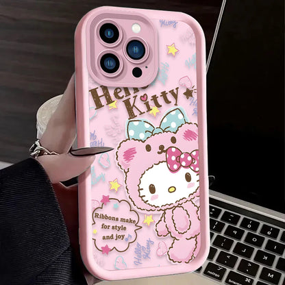 Hello Kitty Adorable Soft Phone Case For iPhone