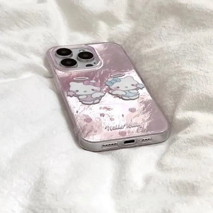 Korean Angel Baby Cute Hello Kitty Phone Case For iPhone