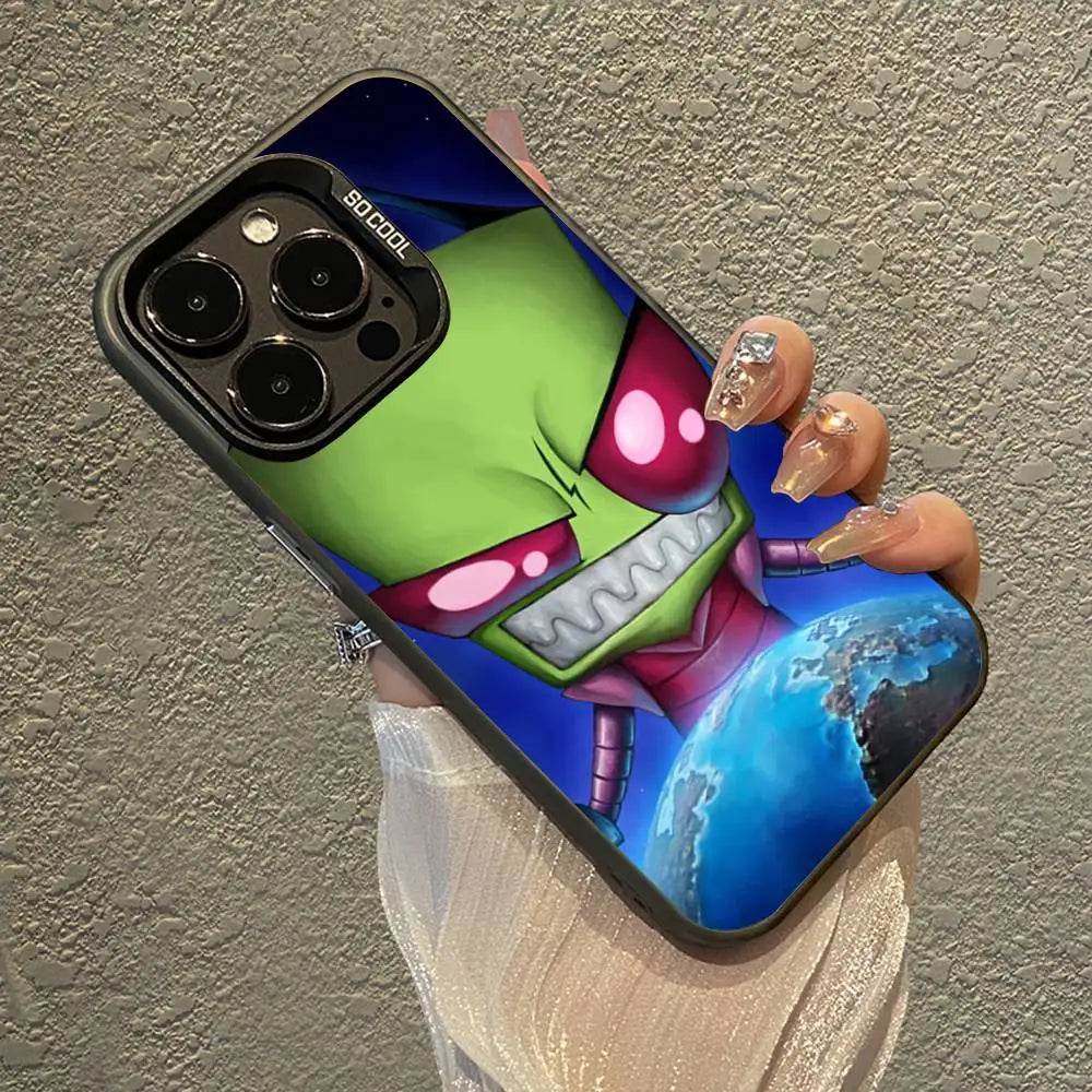 Invader Z-Zim Cartoon Phone Case For iPhone