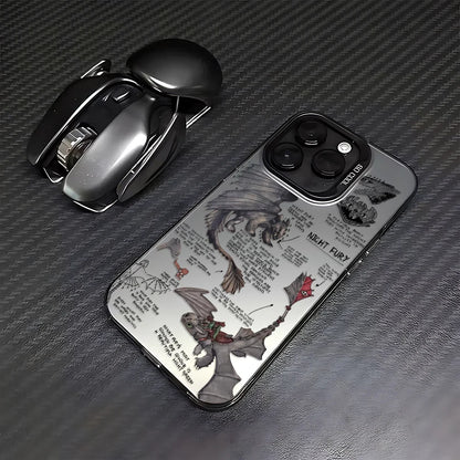 Lovely Couple Toothless Fury Dragon Phone Case For iPhone