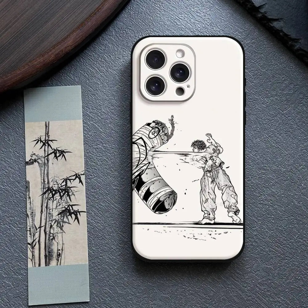 Anime Baki Hanmas Phone Case For iPhone