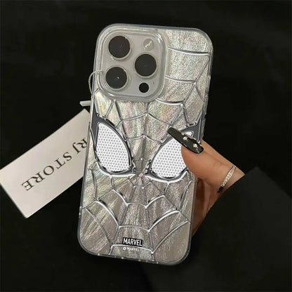 Spider Web Marvel Spider Man Fox Tail Pattern Phone Case For iPhone