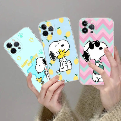 Cartoon Lovely Snoopies Phone Case For iPhone