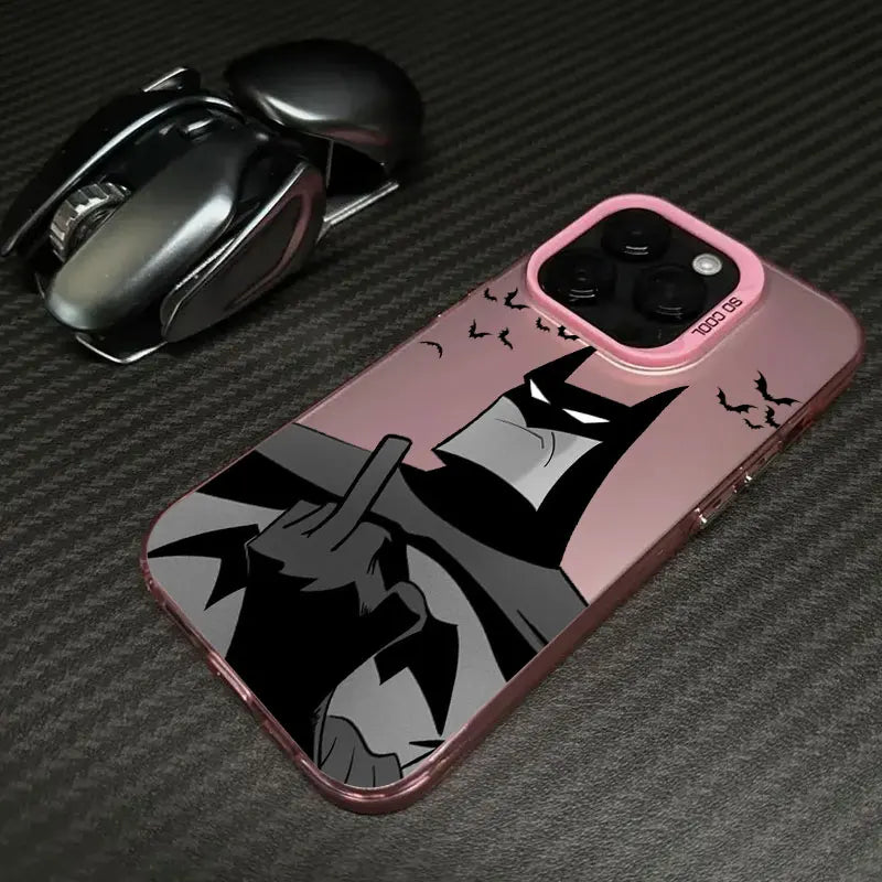 Cool Bats-Man Logo Hero Phone Case For iPhone