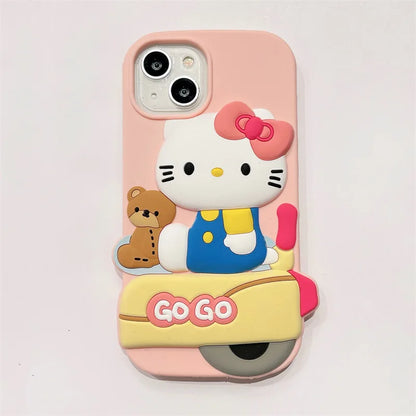 Kawaii Cartoon Hello Kitty Melody Phone Case For iPhone