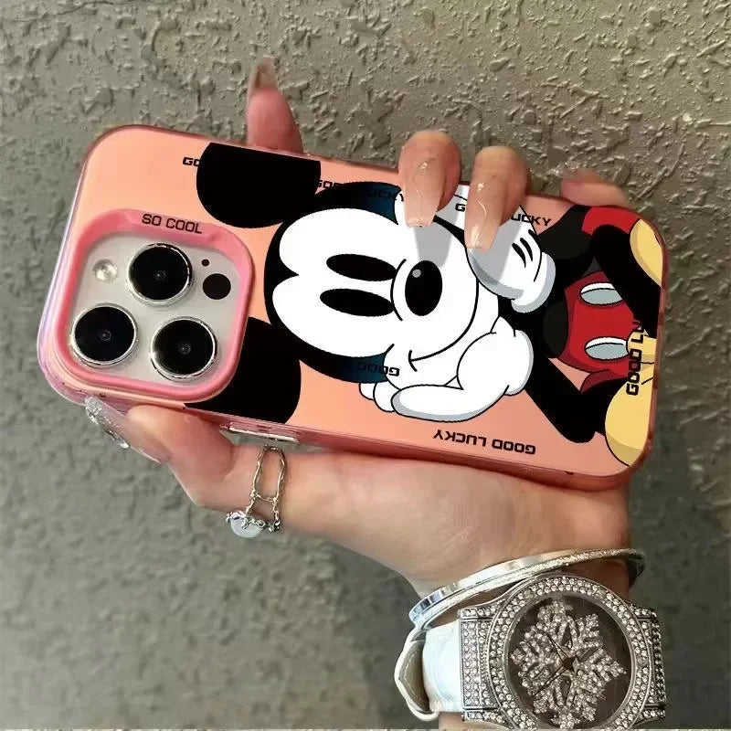 Disneys Mickey Minnie Mouse Cute Smile Phone Case For iPhone