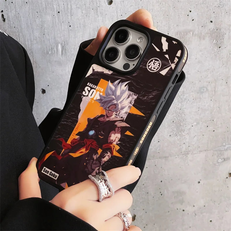 Luxury Anime Dragon Ball Goku Z Pattern Silicone Case For iPhone