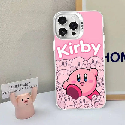 Cartoon Pink Kirbys Phone Case For iPhone