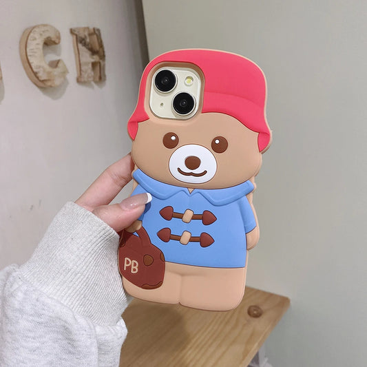 Kawaii Cartoon Paddington Bear Phone Case