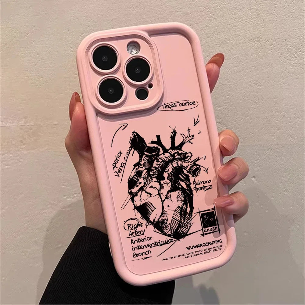 Creative Cardiovascular Model Heart Medical Phone Case