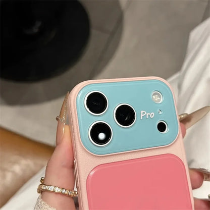 Ins Candy Color Contrast Acrylic Phone Case  For iPhone