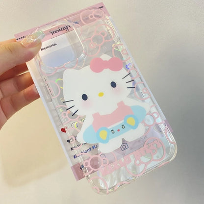 Hello Kitty Bow Swimming Bow Phone Case For iPhone