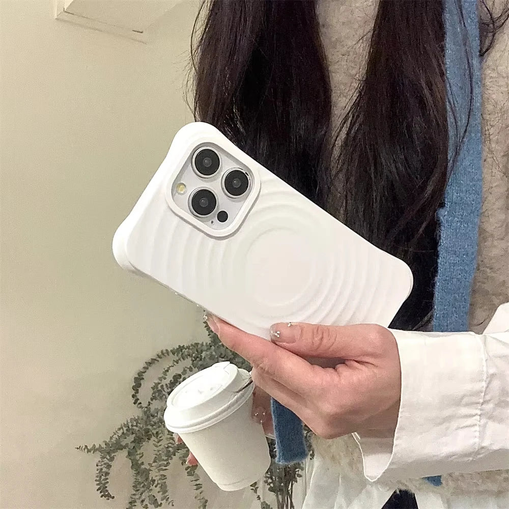 Ripple Soft Silicone For Magsafe Magnetic Phone Case
